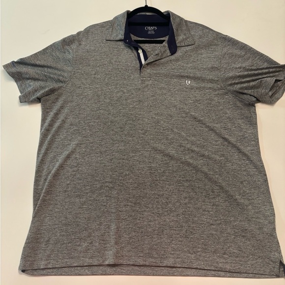 Chaps Golf Polo Shirt Men’s XL Gray Heather Performance Stretch Casual - Picture 1 of 5
